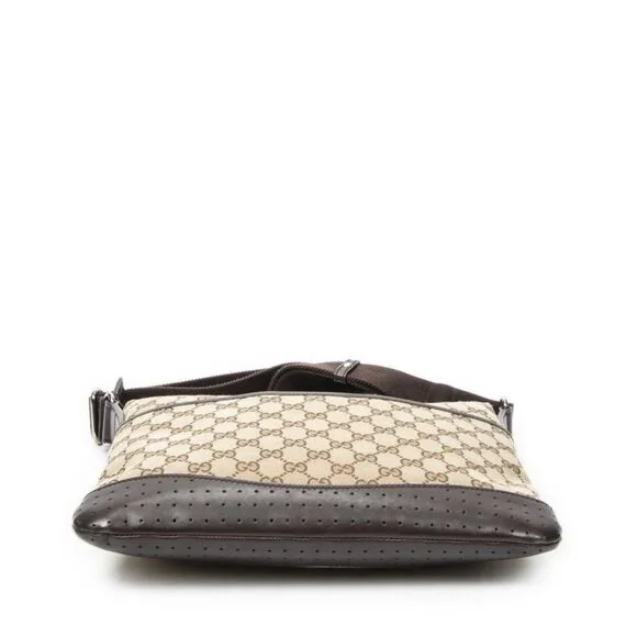 Gucci Web Media Messenger Beige Brown GG Canvas - Picture 6 of 10